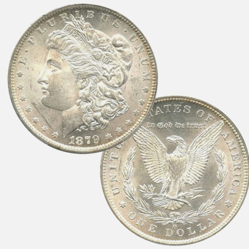 Pre-1921 90% Silver Morgan Dollar (1878-1904) Brilliant Uncirculated