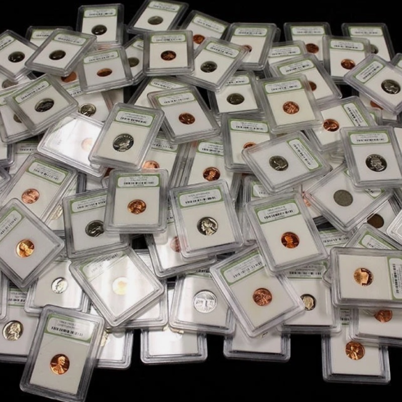 Over 100 Slabbed Coins. BU, Proof and Circulated US Coins